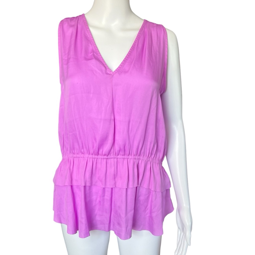 Banana Republic - Womens Sleeveless Ruffle Blouse - Sz. SM/MD